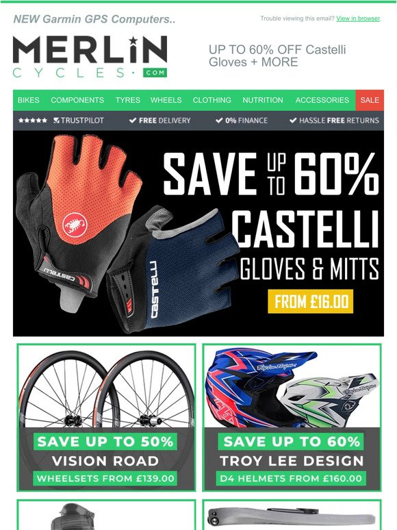 UP TO 60% OFF Castelli Gloves + MORE