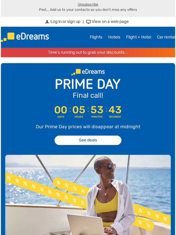 Final countdown! Prime Day ends at midnight ⌛