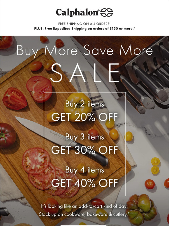 Hurry: Buy More, Save More Sale Ends Soon