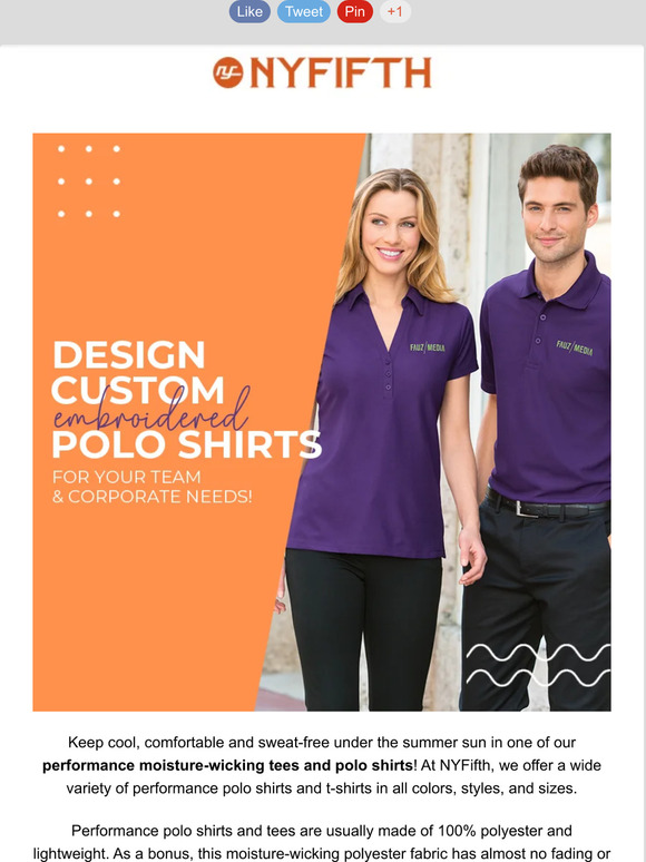 Design Dri-Fit Polos for your Team This Summer ☀️