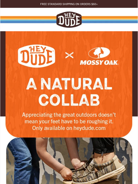 Hey Dude Shoes USA Introducing HEYDUDE x Mossy Oak Milled