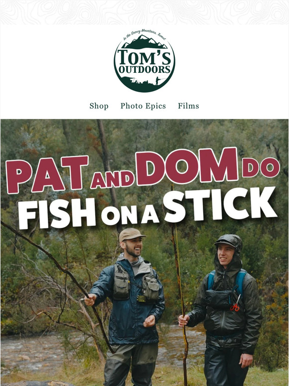 Pat and Dom Fish on a Stick!