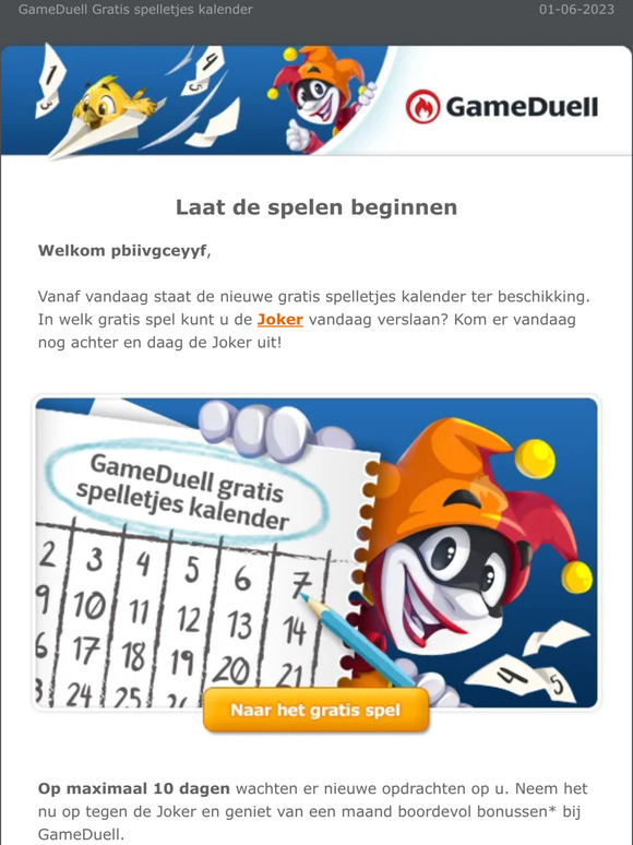 De Joker wacht op u!