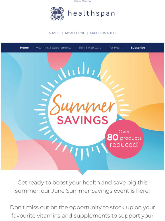Your Summer Savings are here! 🌞