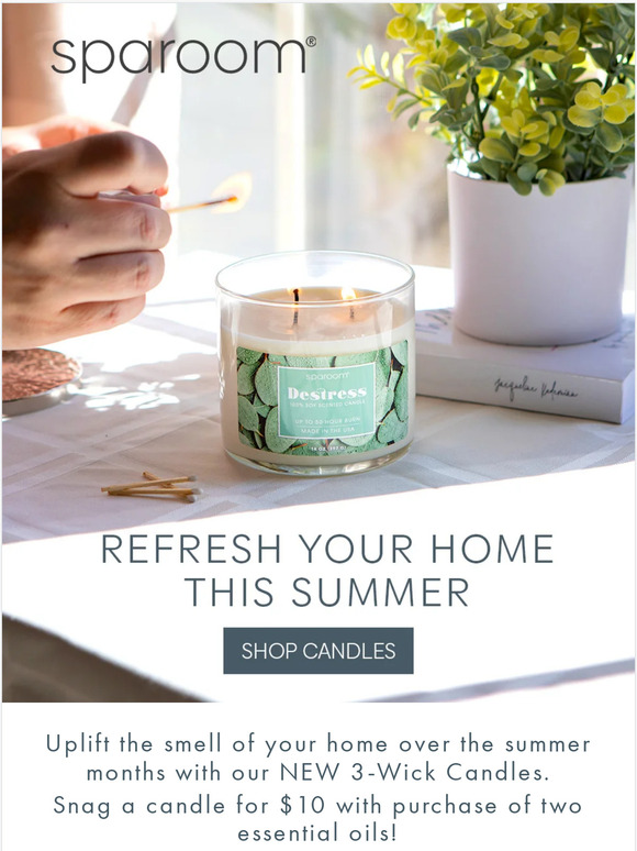 Enjoy Aromatherapy With a $10 3-Wick Candle!