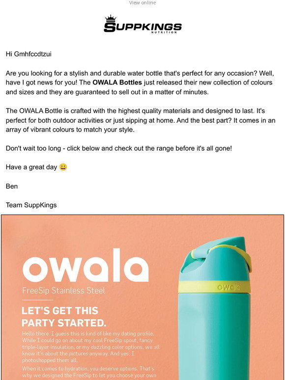 Say Hello to Owala: Stylish Water Bottles and Exclusive Color Drops! -  Hello Subscription