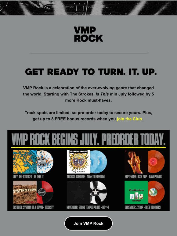 Get ready to turn it up! Pre-order VMP Rock 💥