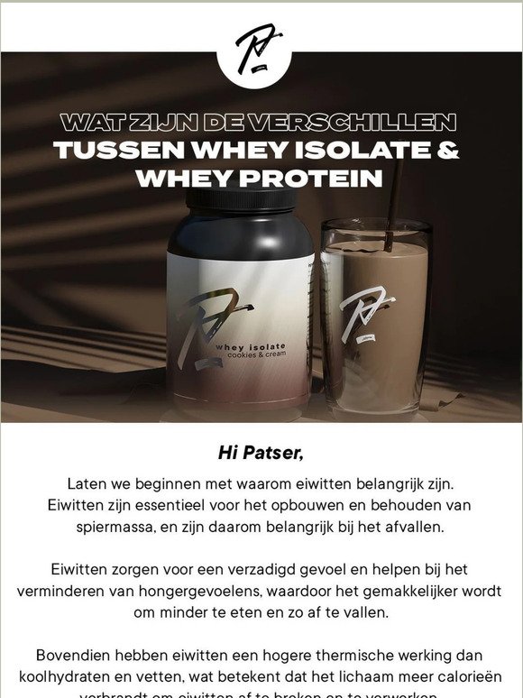 Het verschil tussen Whey Protein & Whey Isolate! 💪🏻