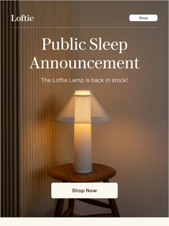 BACK: The Loftie Lamp