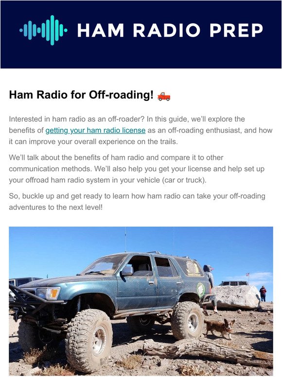 Ham Radio for Off-roading! 🛻