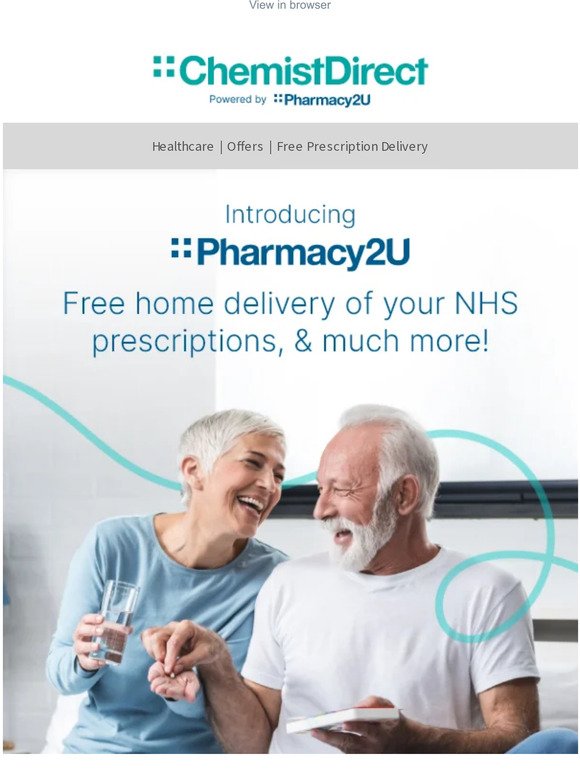 Free delivery of your NHS prescriptions