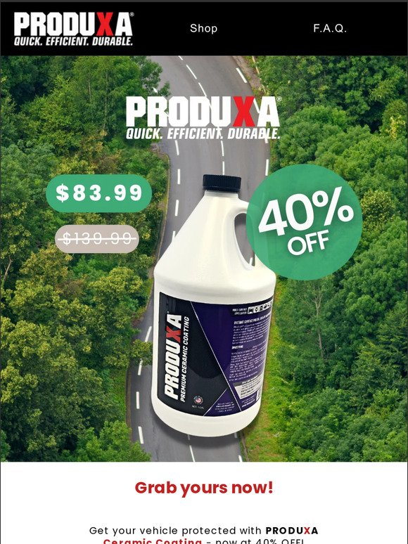 🚙 40% OFF ceramic coating gallons!