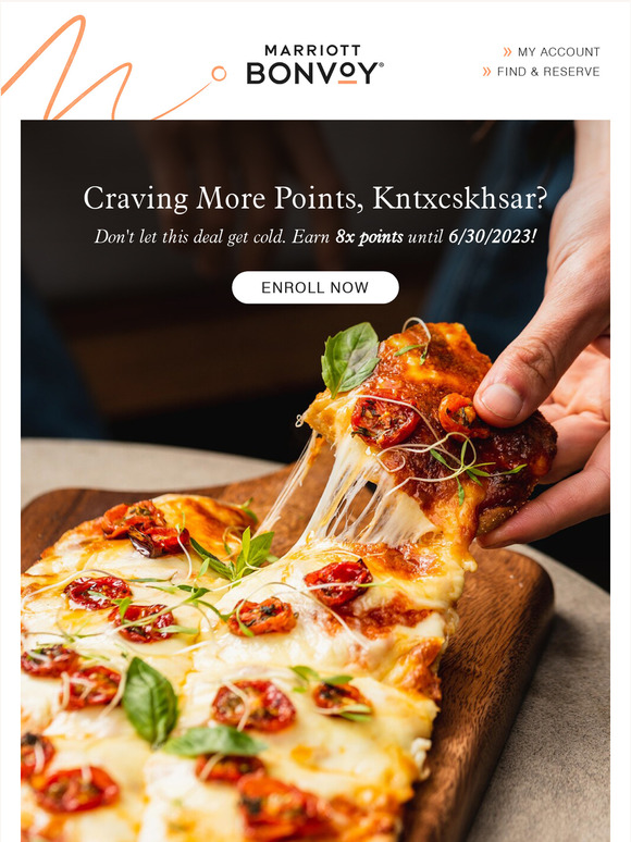 Hungry, —? Earn 8x Points on Dine In or Takeout