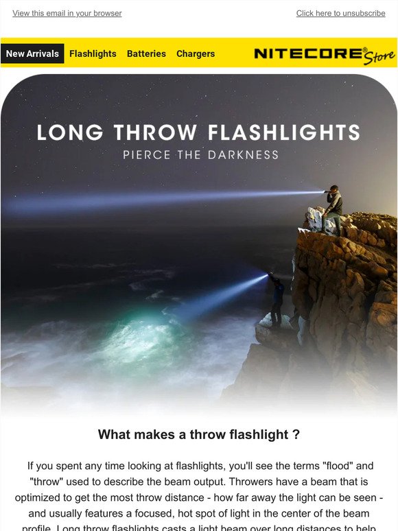 Pierce Through the Darkness 🔦 Extreme Long Throw Flashlights