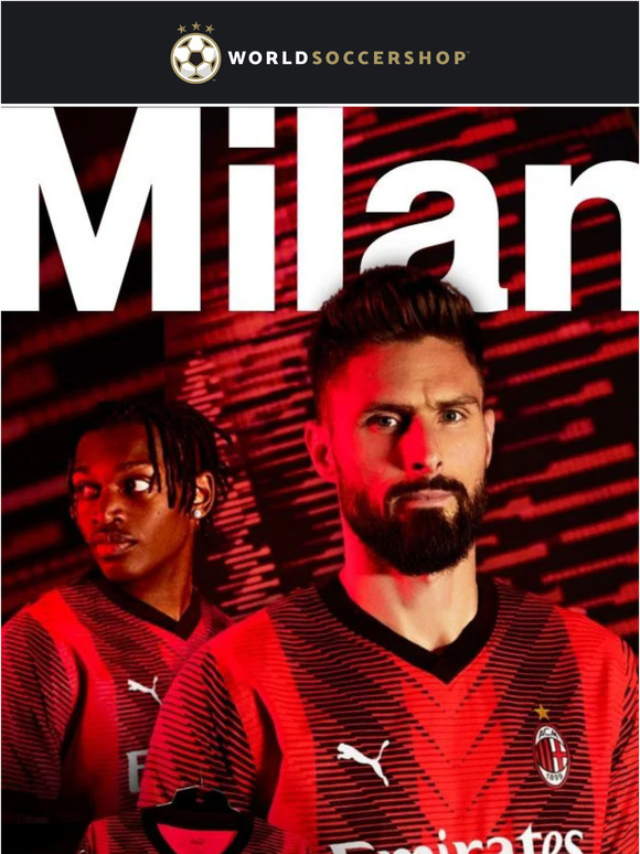 World Soccer Shop Shop the New AC Milan Home Jersey and More from Puma