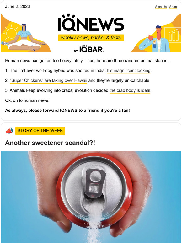 🍭 Artificial not-so-sweetener 👵 Pain cure? 💤 Boredom hack