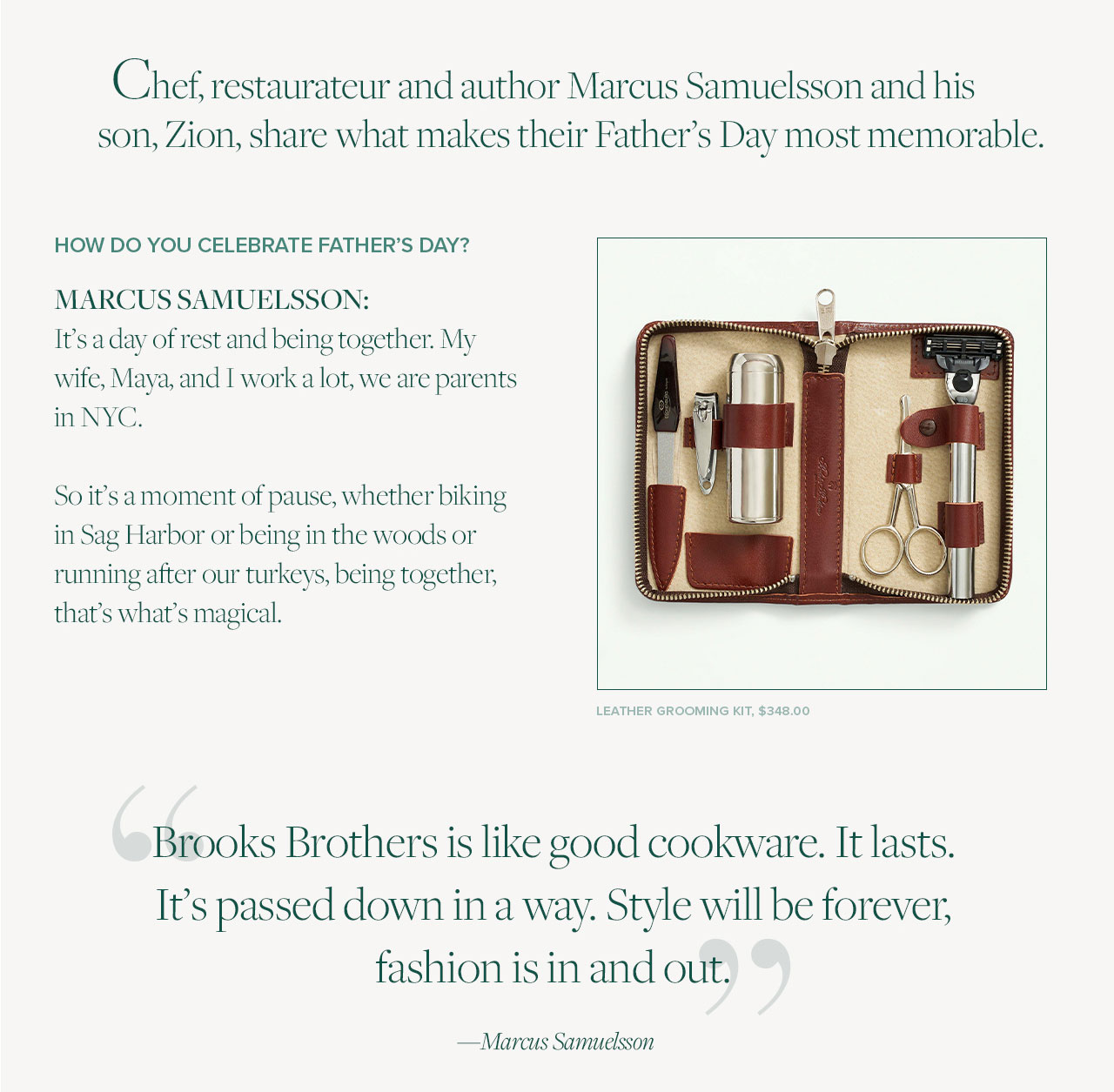 Brooks Brothers Is 'Celebrating Dads Since 1818' With Father's Day