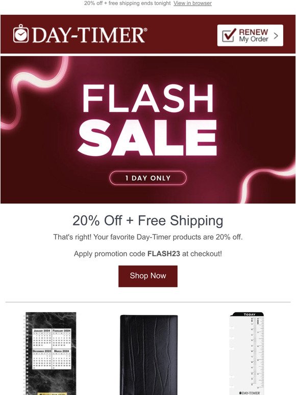 ⚡ ⚡ Don't Miss Our 1-Day Flash Sale! ⚡⚡