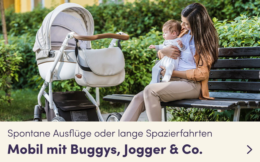 Mobil mit Buggys, Jogger & Co.