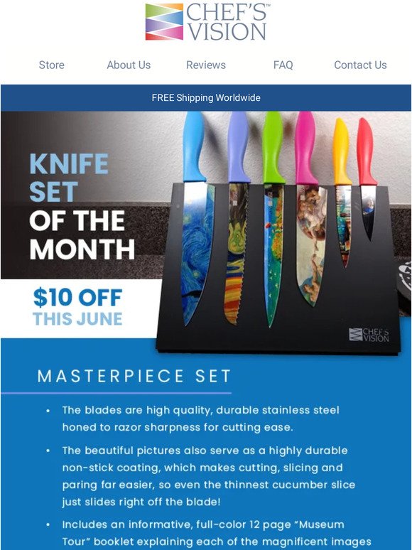 Knife Set of the Month: Masterpiece Set 🎨