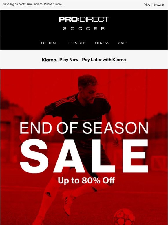 End of Season Sale | Up to 80% Off!