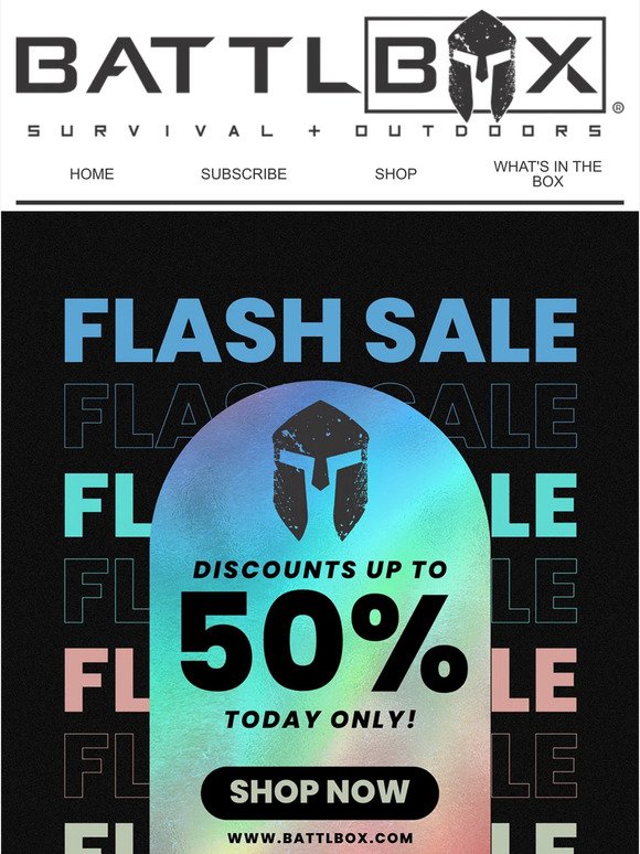 Flash Sale - 50% OFF!