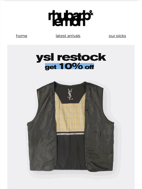 Yves Saint Laurent Jackets. Restocked ✔️
