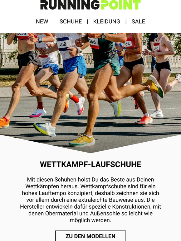 Wettkampfschuhe für Deine neue Bestzeit ⏱️