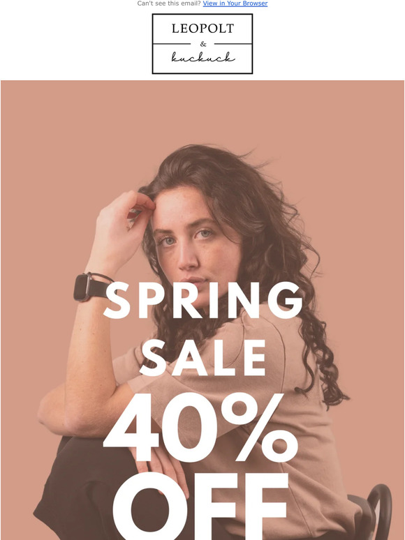 Spring Sale -40% 😍😎☀️