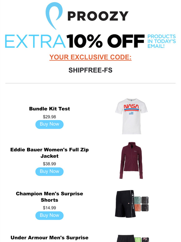 Proozy Enjoy an Exclusive FREE SHIP Code on our New Products! Milled