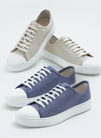 Comfy casual trainers created from sustainable materials