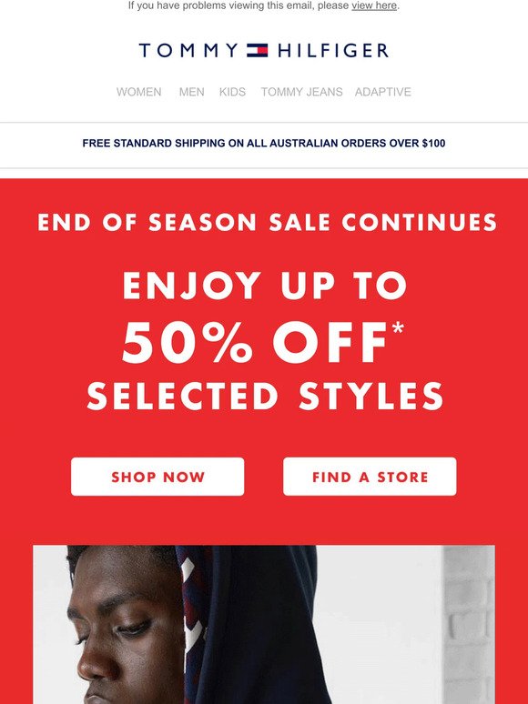 Sale Continues: Enjoy up to 50% Off Selected Styles