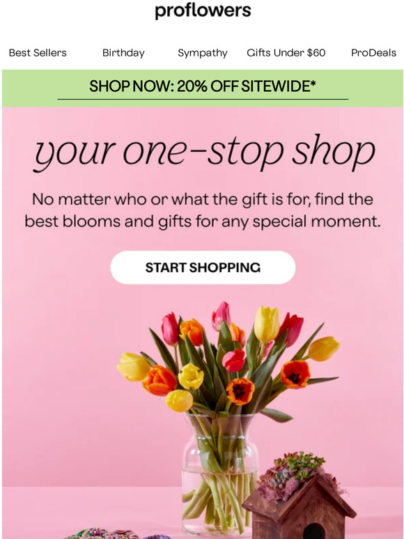 proflowers Gift time? We’ve got you Milled