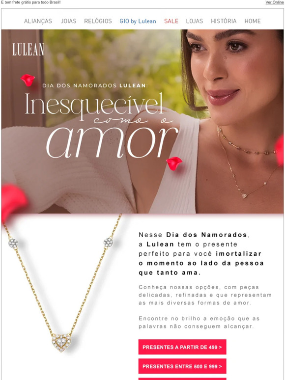 Compre e Ganhe no Dia dos Namorados Lulean: Aproveite! ﻿😍