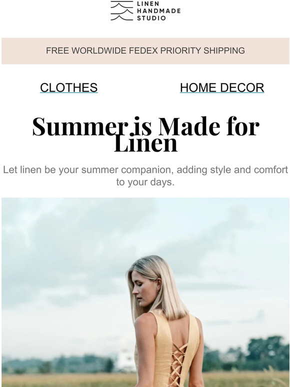 Linen handmade studio Summer is Made for Linen Milled