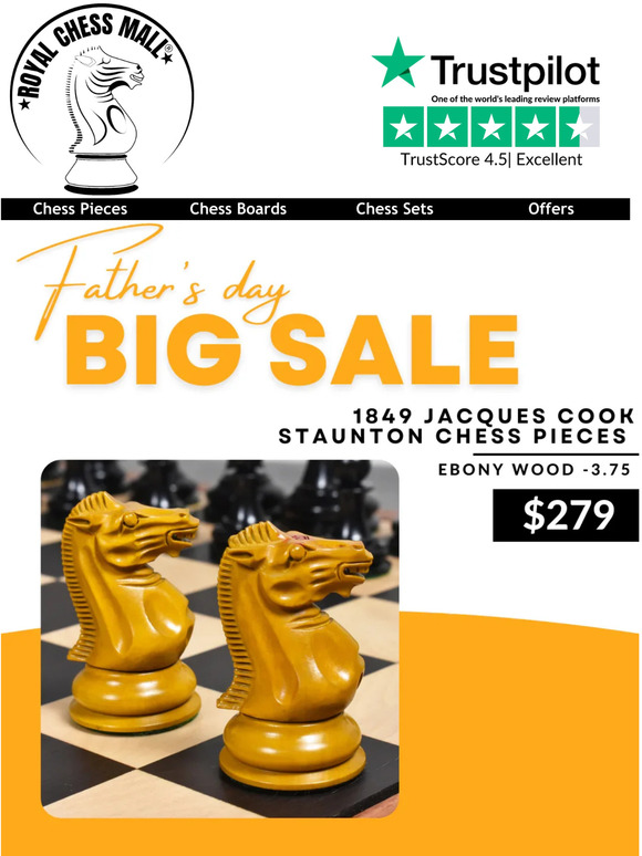 A Timeless Gift for Father’s Day |  Royal Chess Mall® | Use Code: Father