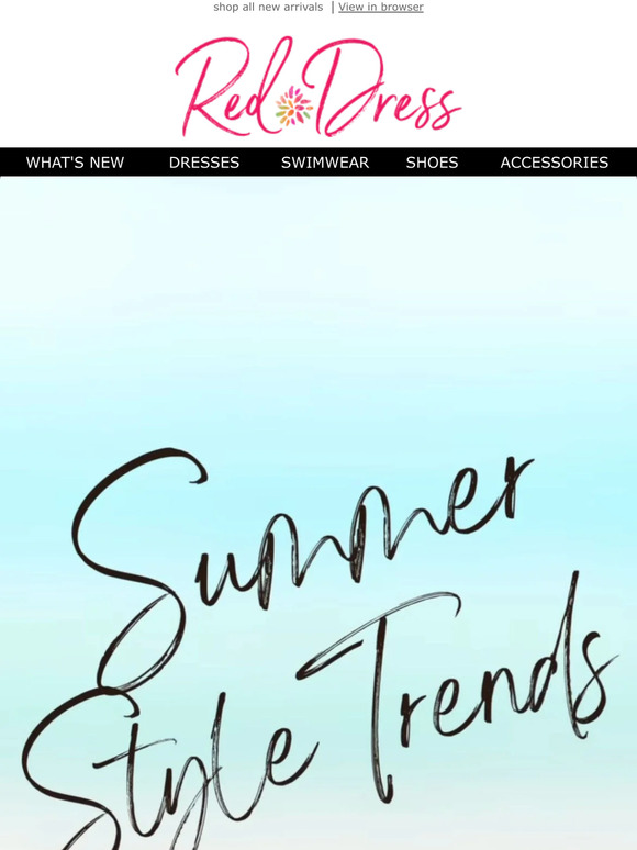 Red Dress Boutique summer style trends to try 💙 Milled