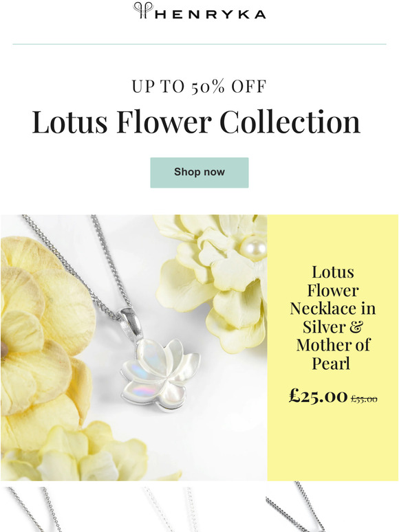 Exclusive: 50% Off Lotus Flower Jewellery