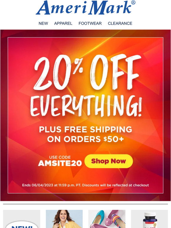 AmeriMark: Clearance Sale + FREE Shipping! Prices Starting at 2.99