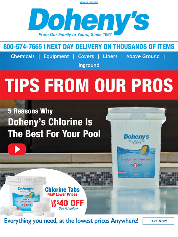 Doheny's Water Warehouse Tips from the pros 5 Reasons Why ProGrade
