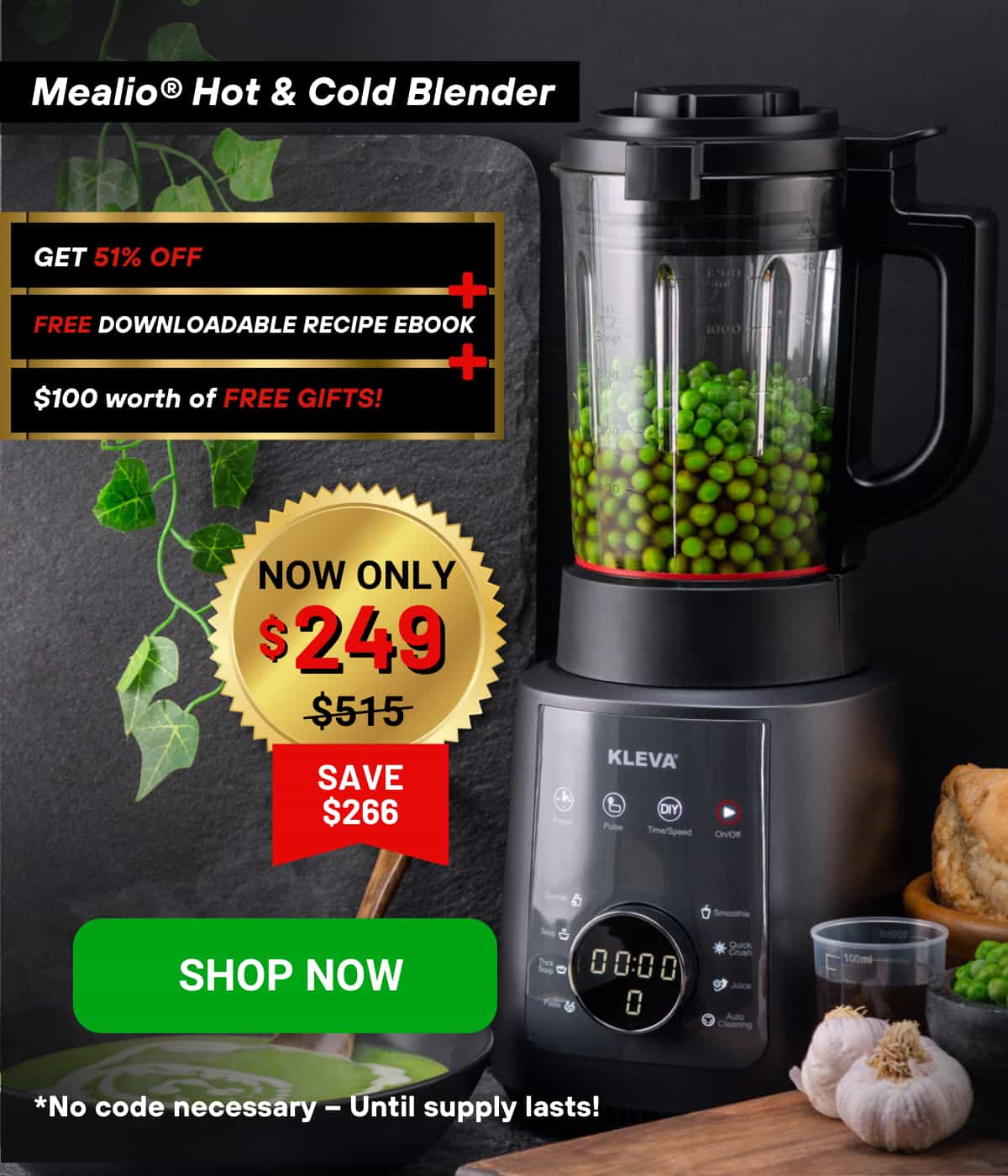 Kleva Range Get 51 off our Mealio Hot & Cold Blender Milled