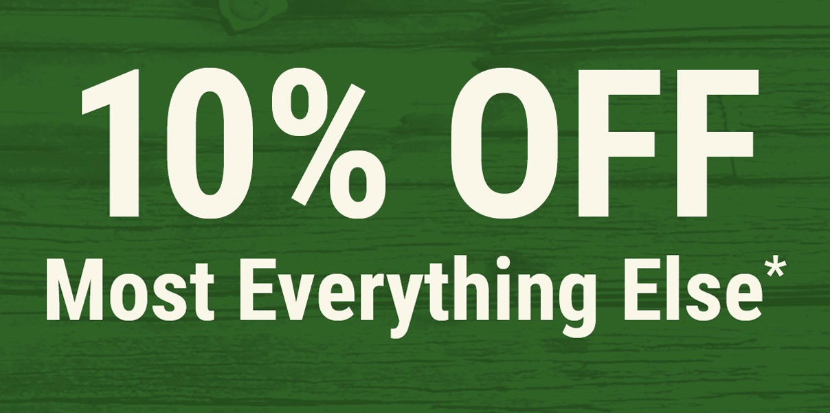 10% Off Most Everything Else