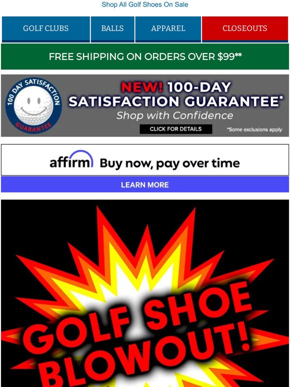 💥 Golf Shoe Blowout Sale Going On Now!