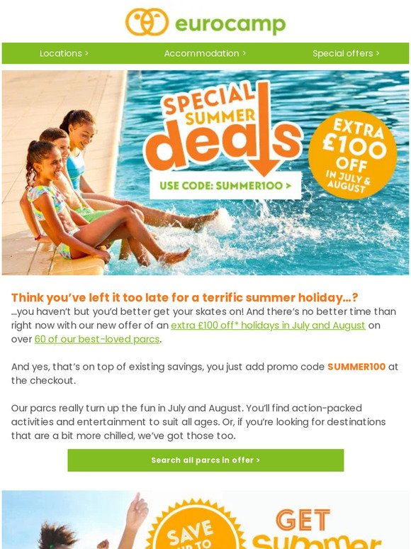 Don't miss our exciting new summer offer