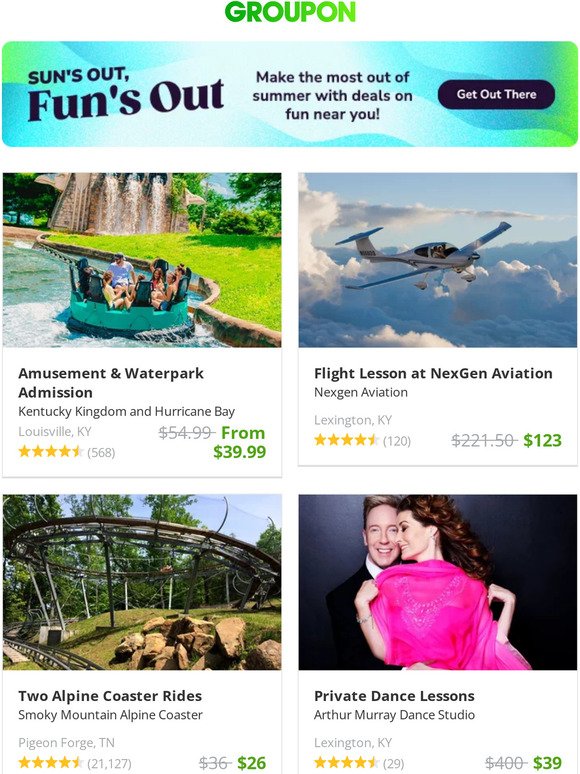 Amusement & Waterpark Admission and More