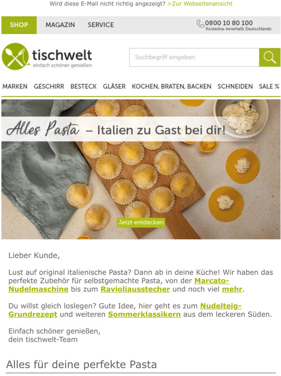 Frische Pasta – Urlaubsfeeling für zuhause