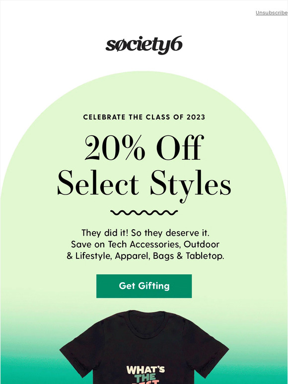 Congrats, Grad! 20% Off Gifts Starts Now 🎉 🎓