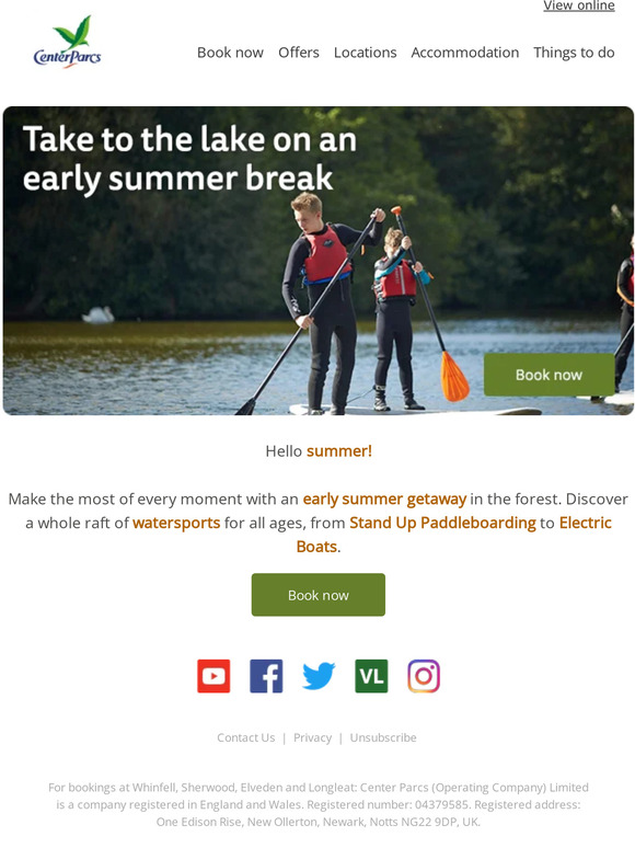 Center Parcs Discover The Best Of Summer On A Center Parcs Break Milled 5839