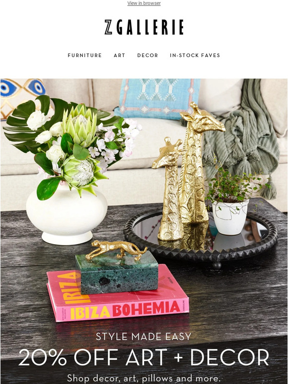 20% Off Art And Decor | Small Updates Big Impact​