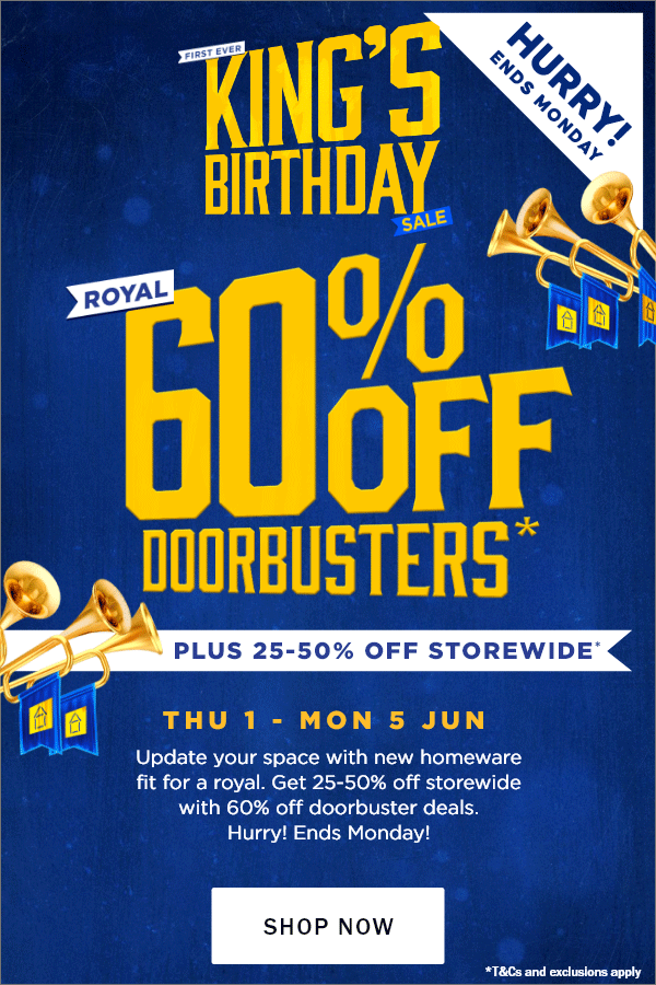 Briscoes 🎺 2550 off storewide AND 60 off Doorbusters ends tomorrow